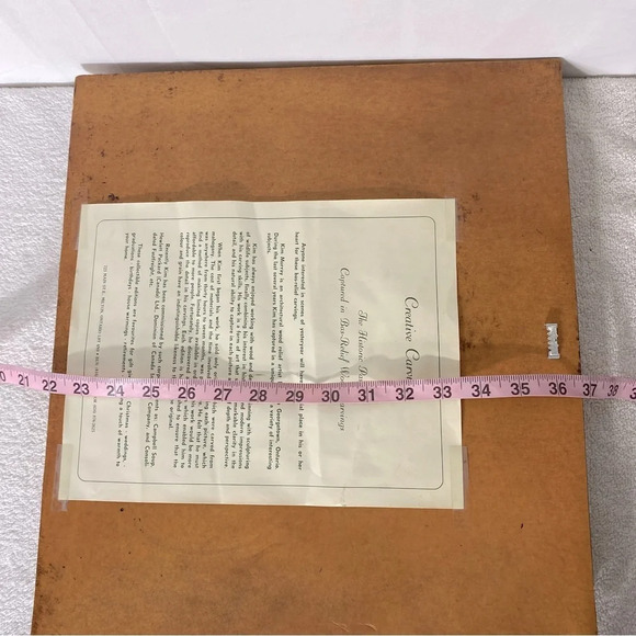 Vintage  Creative Carvings Kim Murray Horse Landscape Carving Wood Wall Art - Picture 14 of 15